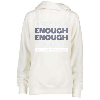 Uvalde Stop Gun Violence Enough End Gun Violence Womens Funnel Neck Pullover Hood