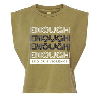 Uvalde Stop Gun Violence Enough End Gun Violence Garment-Dyed Women's Muscle Tee