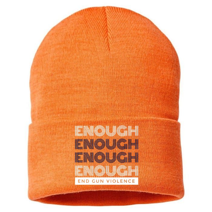 Uvalde Stop Gun Violence Enough End Gun Violence Sustainable Knit Beanie