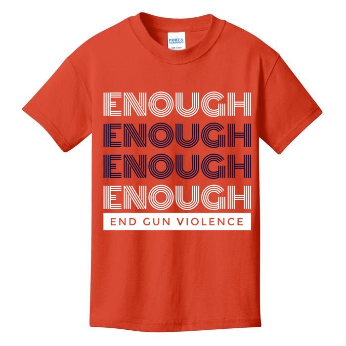 Uvalde Stop Gun Violence Enough End Gun Violence Kids T-Shirt