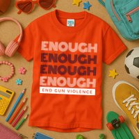 Uvalde Stop Gun Violence Enough End Gun Violence Kids T-Shirt
