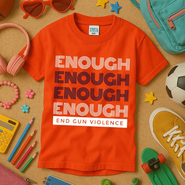 Uvalde Stop Gun Violence Enough End Gun Violence Kids T-Shirt