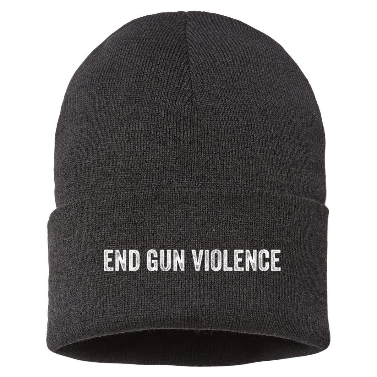 Uvalde Stop Gun Violence Sustainable Knit Beanie