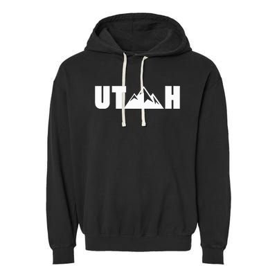 Utah State Gift Garment-Dyed Fleece Hoodie