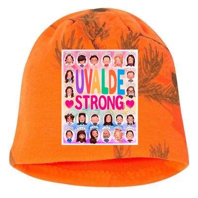 Uvalde Strong Gun Safety Supporter Remember Kati - Camo Knit Beanie