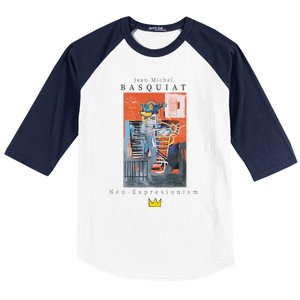 Urban Streetwear Graphics Basquiat Art Abstract Baseball Sleeve Shirt