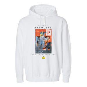 Urban Streetwear Graphics Basquiat Art Abstract Garment-Dyed Fleece Hoodie