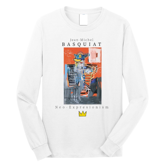 Urban Streetwear Graphics Basquiat Art Abstract Long Sleeve Shirt