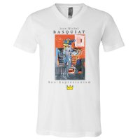 Urban Streetwear Graphics Basquiat Art Abstract V-Neck T-Shirt