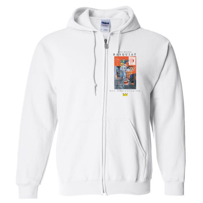 Urban Streetwear Graphics Basquiat Art Abstract Full Zip Hoodie