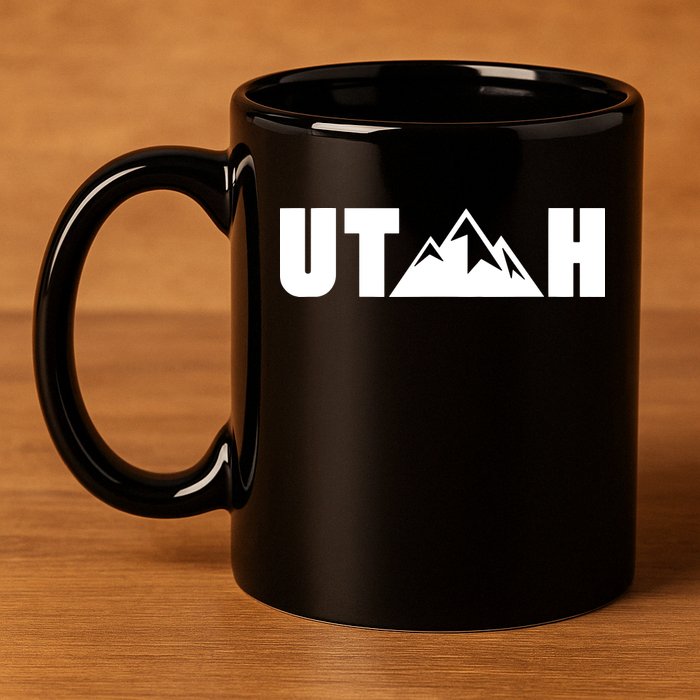 Utah State Gift 11oz C Handle Ceramic Mug