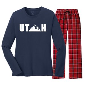 Utah State Gift Women's Long Sleeve Flannel Pajama Set 