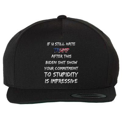 U Still Hate Trump After This Biden Wool Snapback Cap