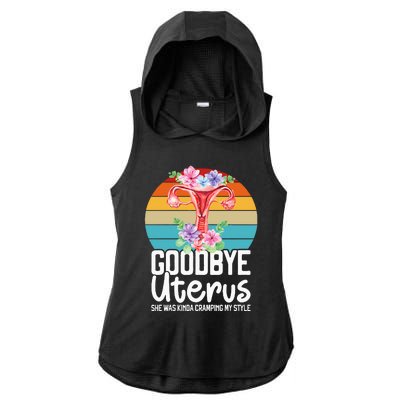 Uterus Support Hysterectomy Recovery Products Ladies PosiCharge Tri-Blend Wicking Draft Hoodie Tank