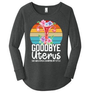 Uterus Support Hysterectomy Recovery Products Women's Perfect Tri Tunic Long Sleeve Shirt