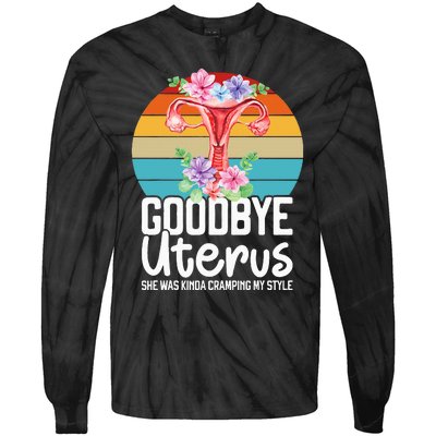 Uterus Support Hysterectomy Recovery Products Tie-Dye Long Sleeve Shirt