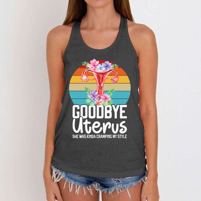 Uterus Support Hysterectomy Recovery Products Women's Knotted Racerback Tank