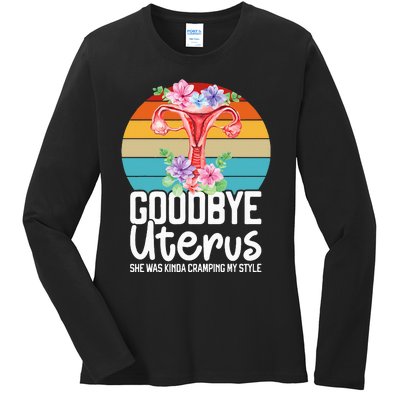 Uterus Support Hysterectomy Recovery Products Ladies Long Sleeve Shirt