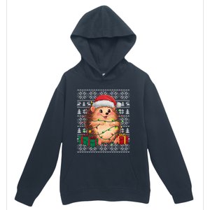 Ugly Santa Hat Hedgehog Christmas Xmas Sweater Style Urban Pullover Hoodie