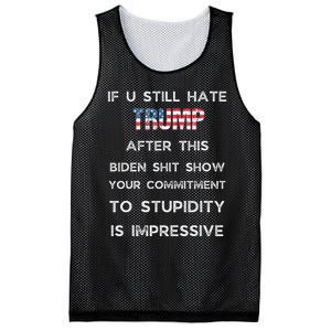 U Still Hate Trump After This Biden Mesh Reversible Basketball Jersey Tank