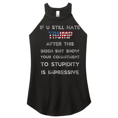 U Still Hate Trump After This Biden Women’s Perfect Tri Rocker Tank