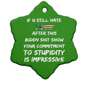 U Still Hate Trump After This Biden Ceramic Star Ornament