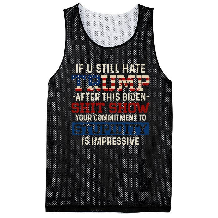 U Still Hate Trump After This Biden Mesh Reversible Basketball Jersey Tank