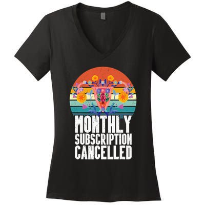 Uterus Support Hysterectomy Recovery Products Women's V-Neck T-Shirt