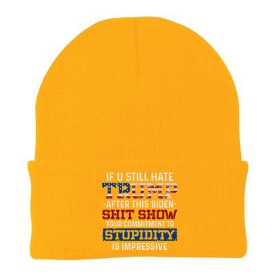 U Still Hate Trump After This Biden Gift Knit Cap Winter Beanie