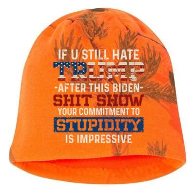 U Still Hate Trump After This Biden Gift Kati - Camo Knit Beanie