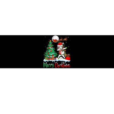 Unicorn Santa Hat Christmas Tree Merry Christmas Unicorn Bumper Sticker