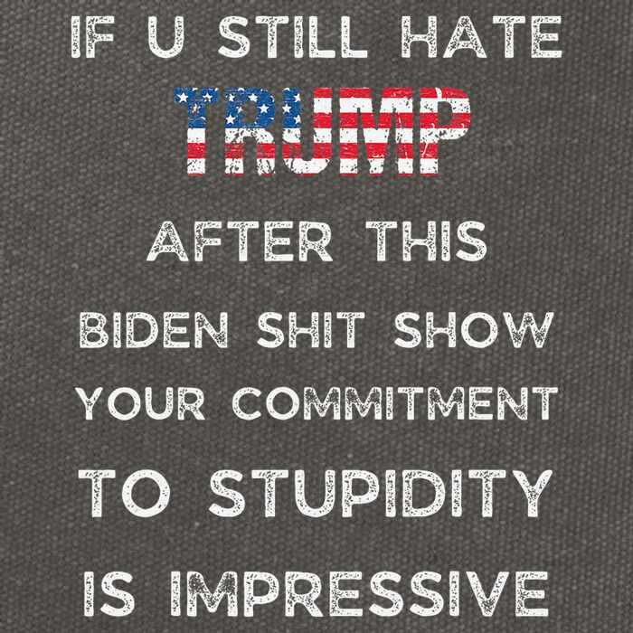 U Still Hate Trump After This Biden Cotton Canvas Backpack