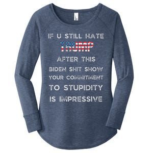 U Still Hate Trump After This Biden Women's Perfect Tri Tunic Long Sleeve Shirt