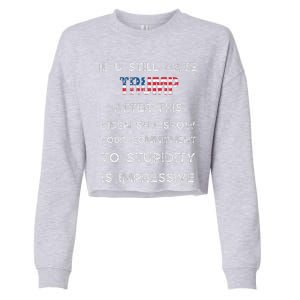 U Still Hate Trump After This Biden Cropped Pullover Crew