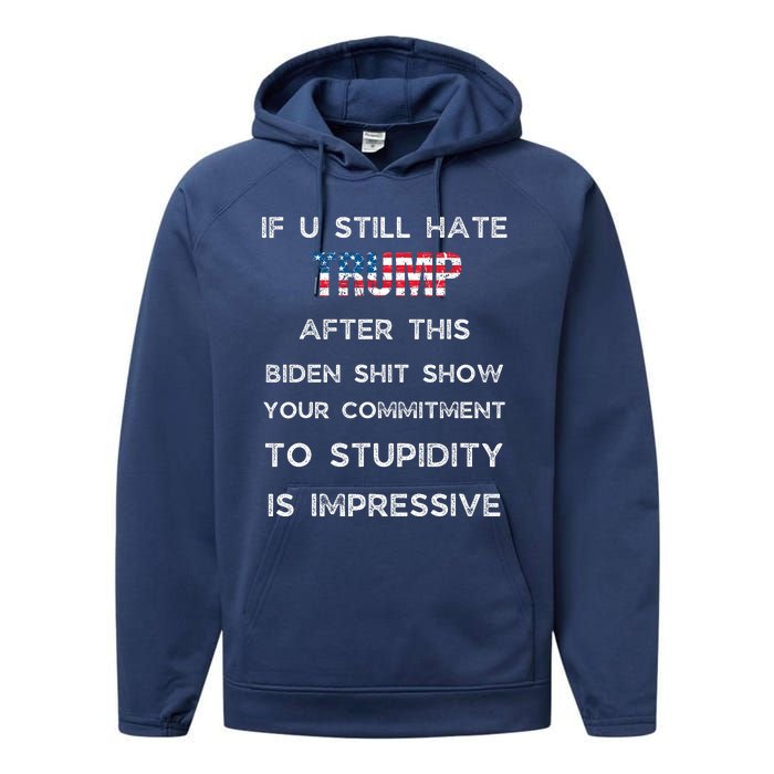 U Still Hate Trump After This Biden Performance Fleece Hoodie