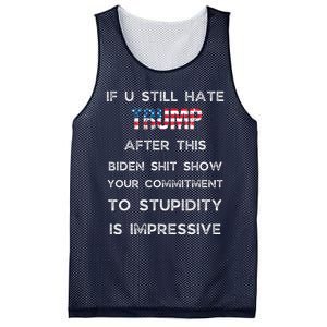 U Still Hate Trump After This Biden Mesh Reversible Basketball Jersey Tank