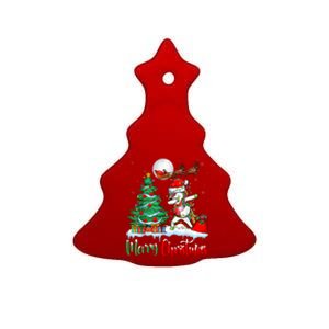 Unicorn Santa Hat Christmas Tree Merry Christmas Unicorn Ceramic Tree Ornament