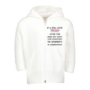 U Still Hate Trump After This Biden Toddler Zip Fleece Hoodie