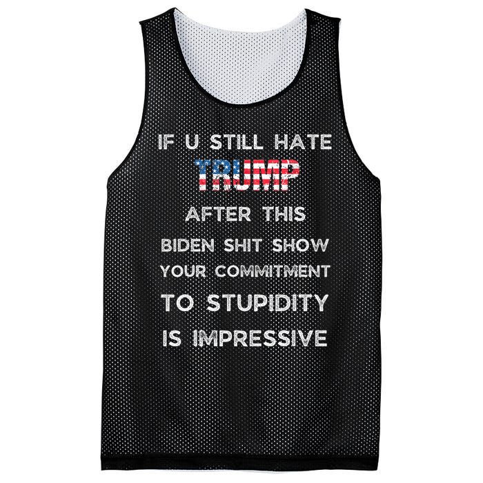 U Still Hate Trump After This Biden Mesh Reversible Basketball Jersey Tank