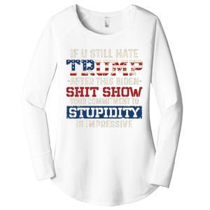 U Still Hate Trump After This Biden Women's Perfect Tri Tunic Long Sleeve Shirt