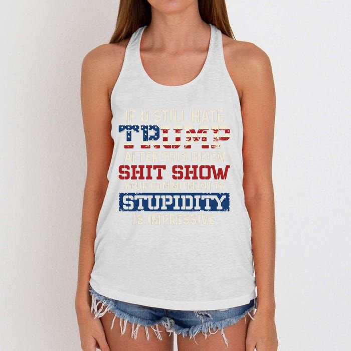 U Still Hate Trump After This Biden Women's Knotted Racerback Tank