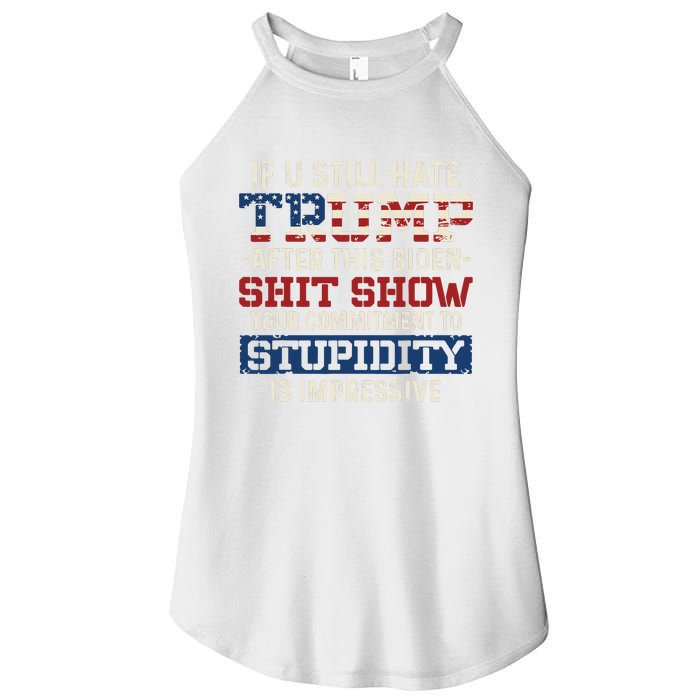 U Still Hate Trump After This Biden Women's Perfect Tri Rocker Tank