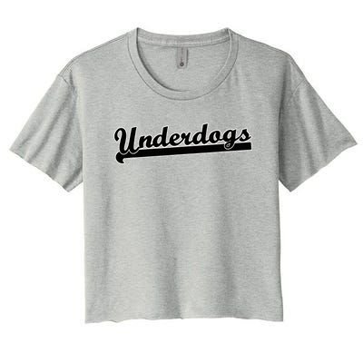 Underdogs Soccer Hockey Flag Football Basketball Baseball Women's Crop Top Tee