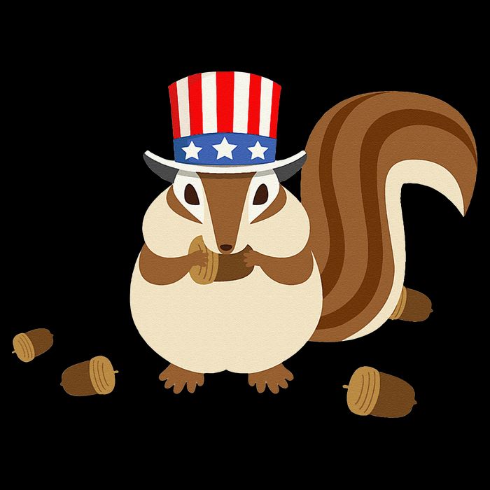 Uncle Sam Hat Art Funny 4th of July Patriotic Chipmunk Impact Tech Backpack