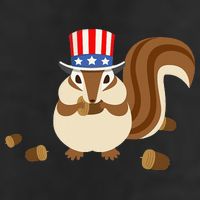 Uncle Sam Hat Art Funny 4th of July Patriotic Chipmunk Adult Drive Performance Visor