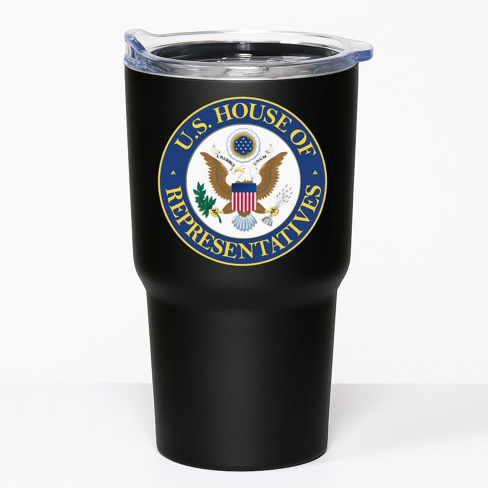 United States House Of Representatives Government Insignia Tumbler