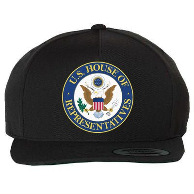 United States House Of Representatives Government Insignia Wool Snapback Cap