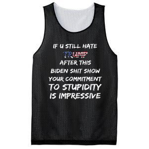 U Still Hate Trump After This Biden Mesh Reversible Basketball Jersey Tank