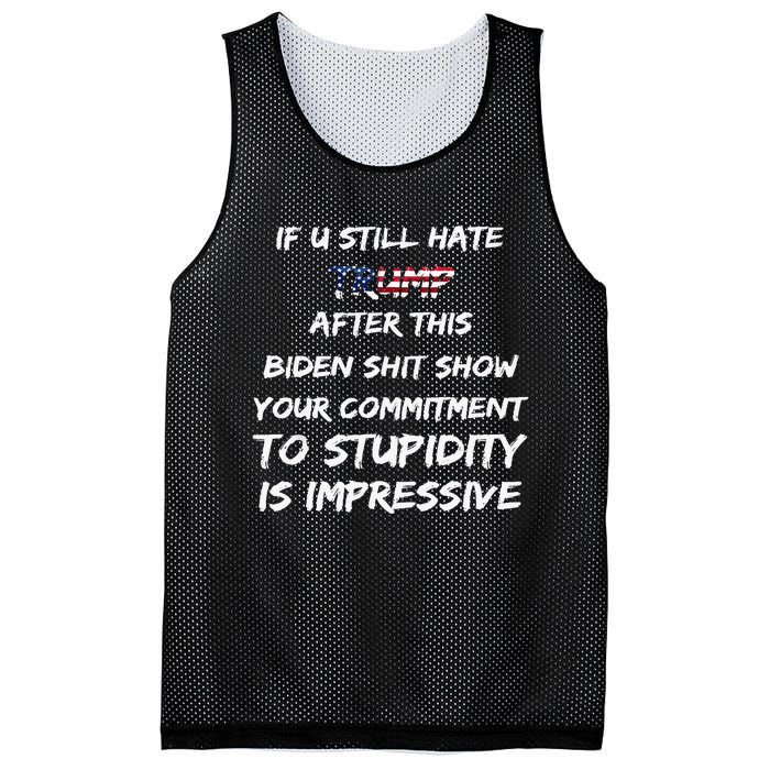 U Still Hate Trump After This Biden Mesh Reversible Basketball Jersey Tank