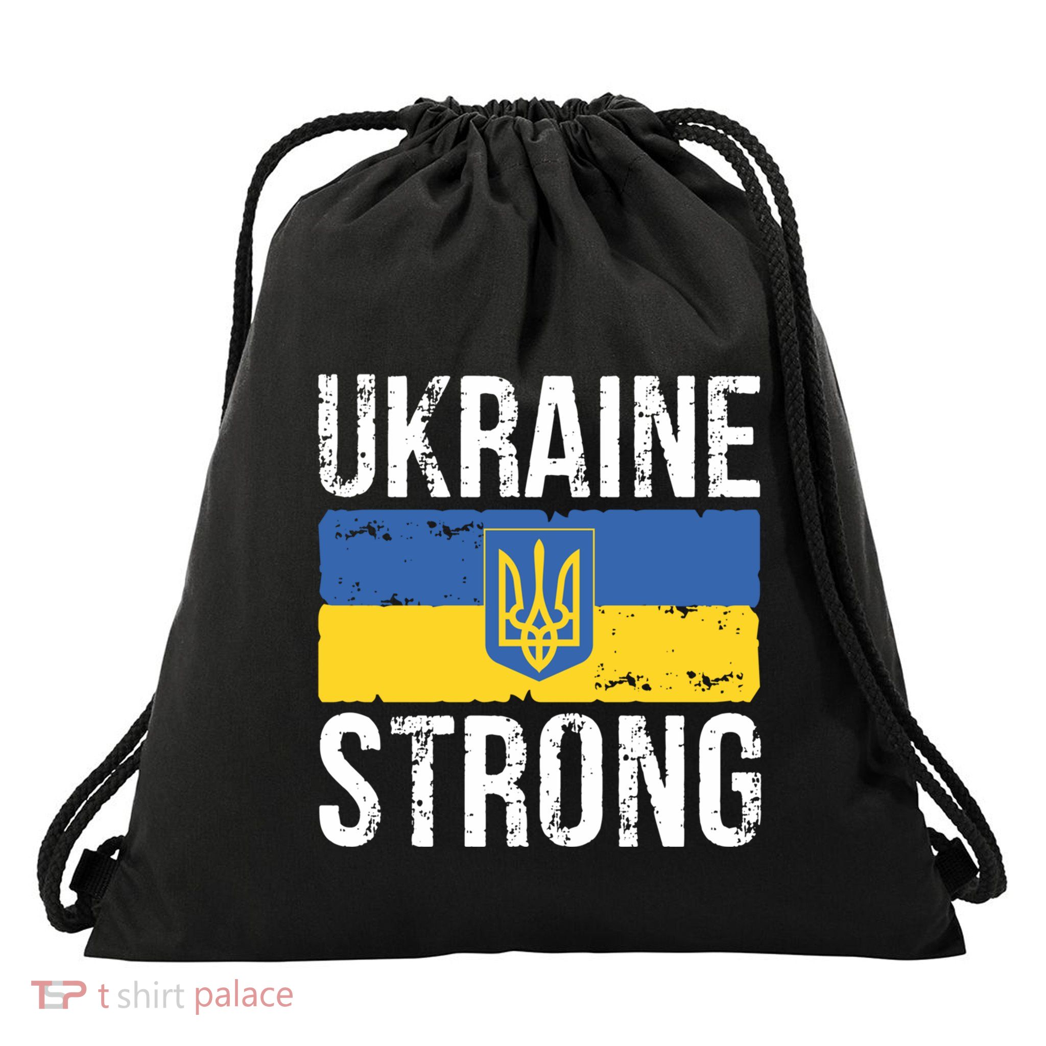 Ukraine Strong I Stand With Ukraine Flag Outfit Gift Drawstring Bag